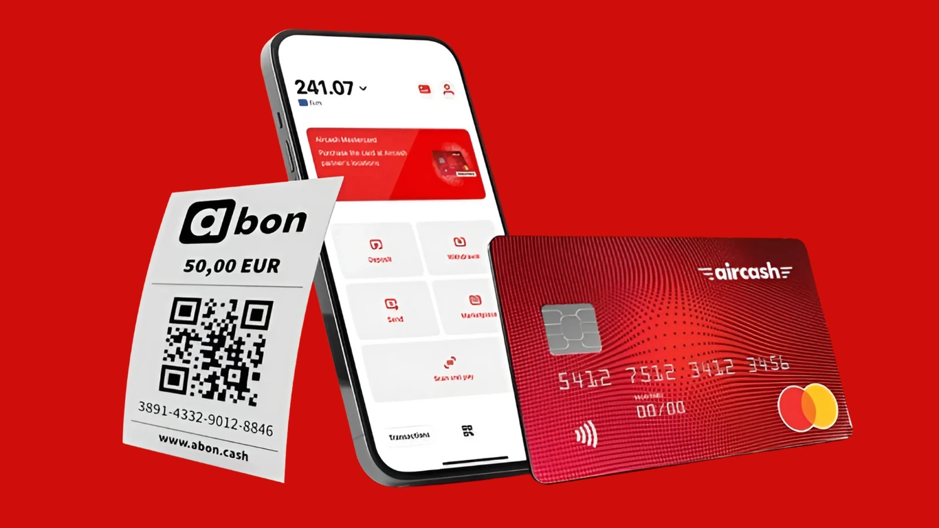Offizielles Distributor-Zertifikat für Aircash Abon mit Logo und Webadresse